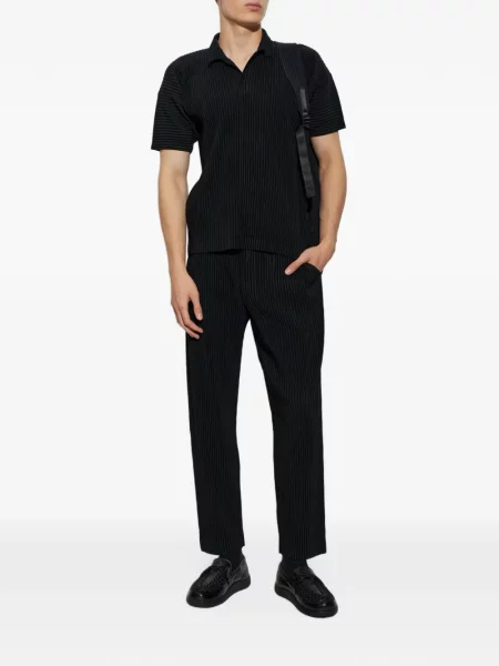 Polo Homme Plissé Issey Miyake μαύρο