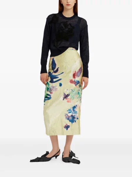 Pulover Erdem cu decolteu rotund albastru