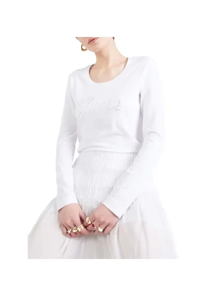 Top Guess z długim rękawem czarny