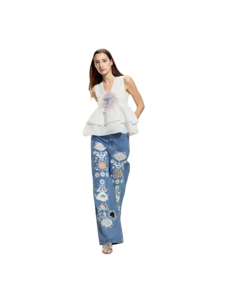 Wielobarwność jeansy Cynthia Rowley