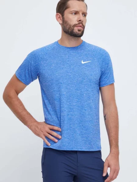 Kratka majica za vadbo Nike modra