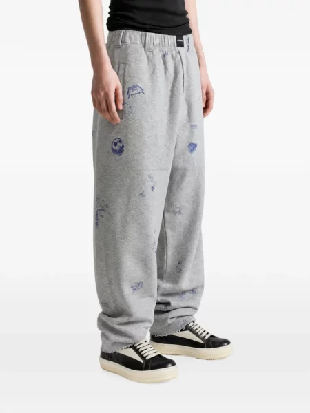 Τρέξιμο παντελόνι Vetements με σχέδιο γκρι