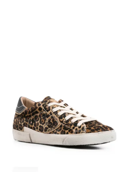 Sneakerși Philippe Model Paris cu imagine cu model leopard