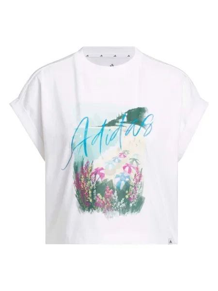 ADIDAS SPORTSWEAR Tricou funcțional Summer Romance azur / verde / mov orhidee alb