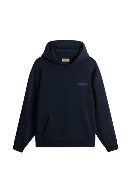 Hanorac cu glugă Woolrich cu imagine albastru