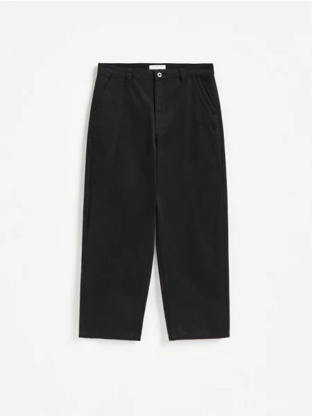 Reserved Pantaloni wide leg negru