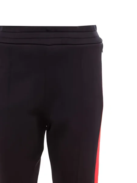 Pantaloni Joseph cu dungi din jerseu negru