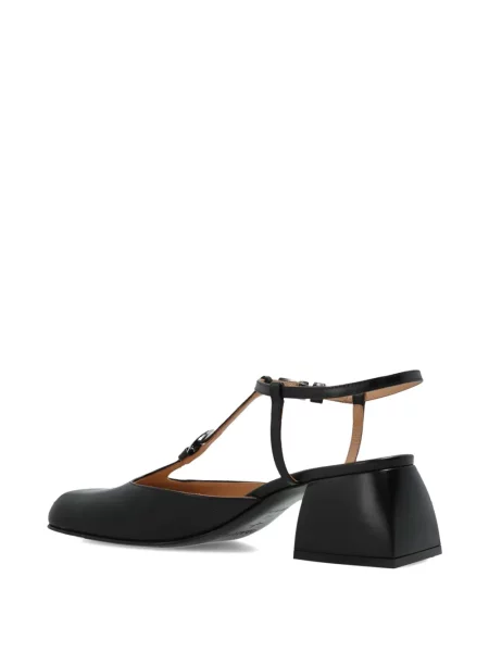 Pantofi cu toc Nodaleto din piele cu cataramă negru
