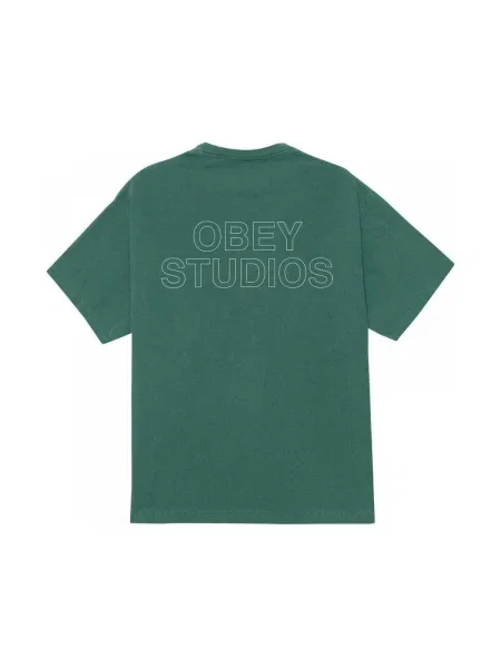 Tricou Obey verde
