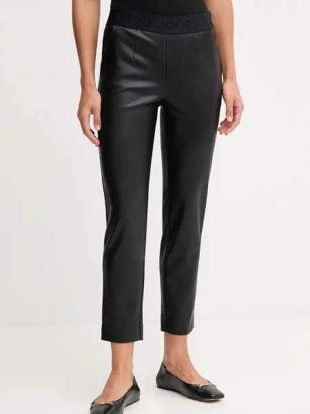 Pantaloni Joop! cu talie înaltă negru