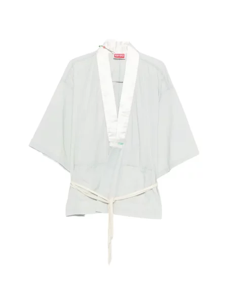 С яка риза Kenzo с прехлупване синьо