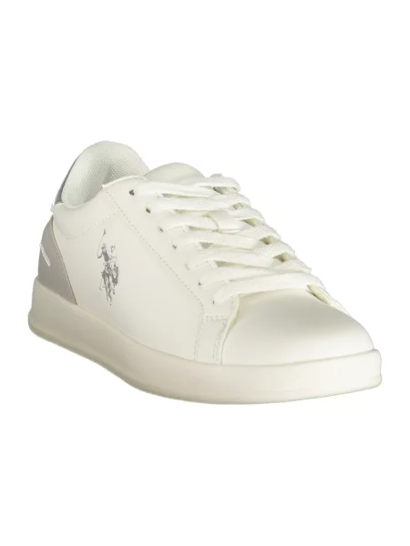 Sneakersy U.s Polo Assn. sznurowane białe