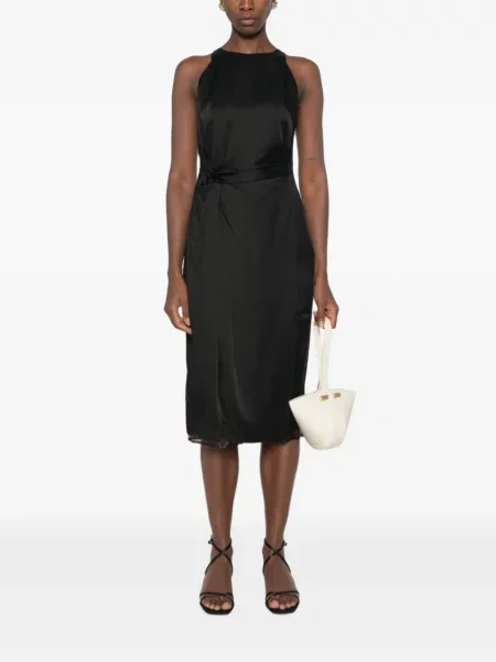 Rochie midi Róhe fără mâneci negru