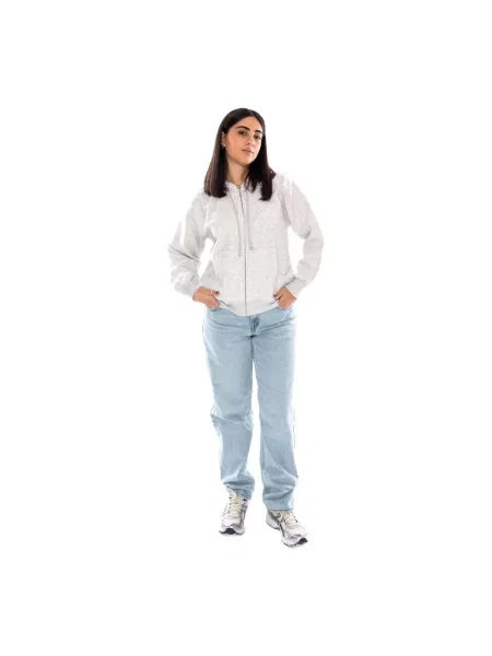 Bluza z kapturem Levi's z kapturem szara