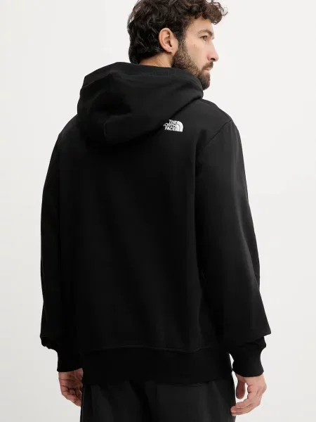 Mikina The North Face Icon Relaxed s kapucí s aplikací černá