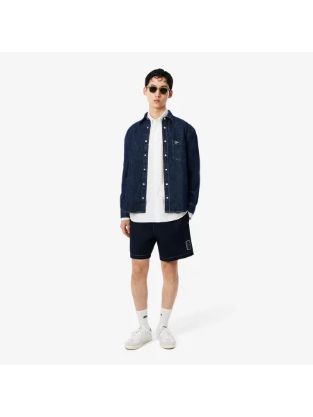 Lacoste Koszula Oxford Regular Fit biała