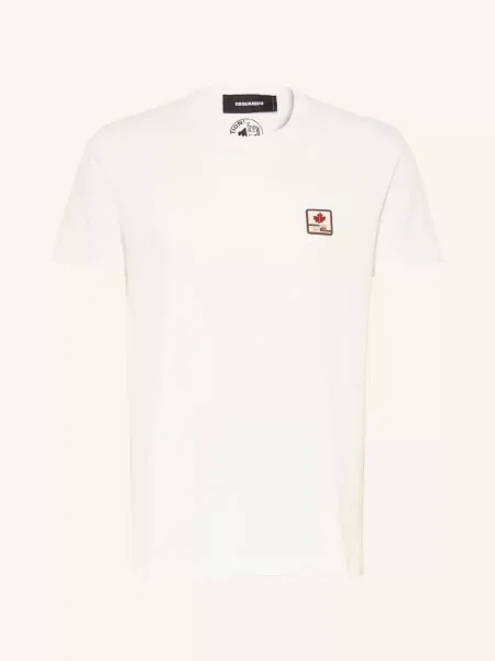 Tričko Cool Fit / hnědá / béžová bílá