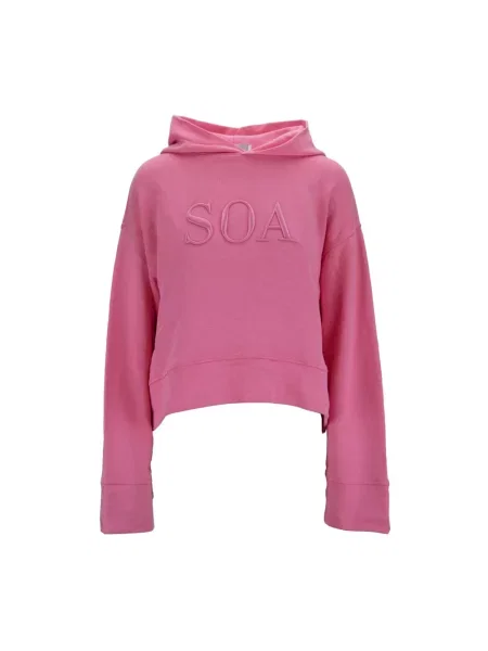 Bluza z kapturem Soallure z kapturem różowa