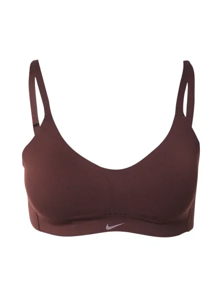 NIKE Sutien sport ALATE MINIMALIST ciocolatiu