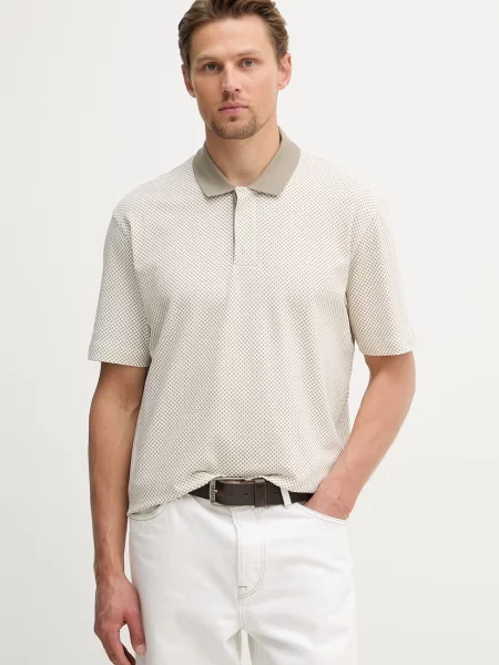 Tricou polo Armani Exchange bej