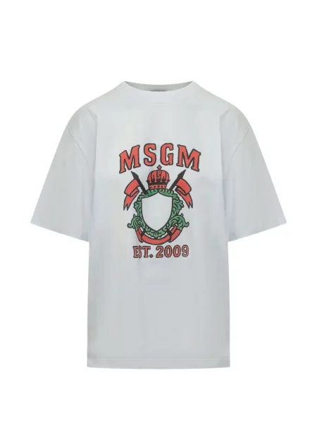 Tricou Msgm cu imagine alb