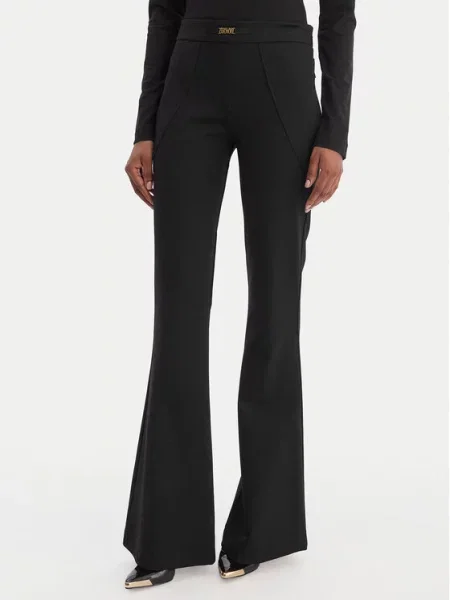 Versace Jeans Couture Штани з тканини Flare Fit чорний