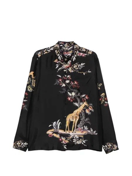 Cămașă Etro cu model floral cu imagine negru