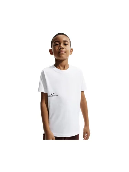 Tricou copii Nike alb