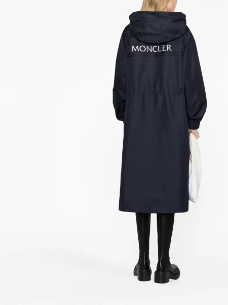 Parka Moncler su gobtuvu mėlyna