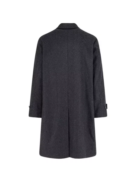 Palton Hevo cu model herringbone gri