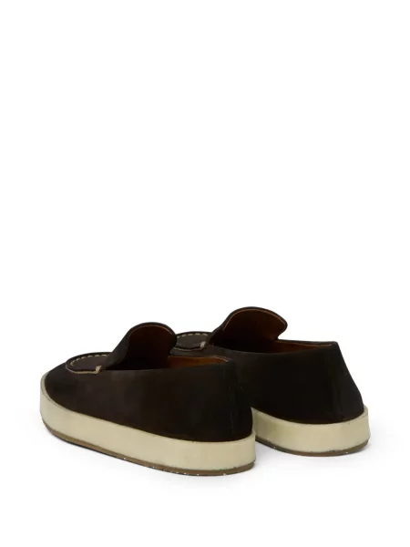 Pantofi loafer Marsell din piele de căprioară maro