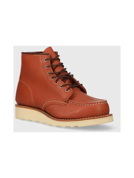 Botki Red Wing Shoes skórzane czerwone