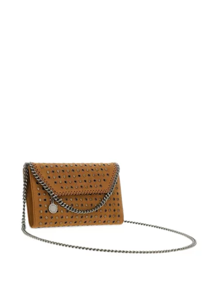 Geantă Stella Mccartney din piele de căprioară maro