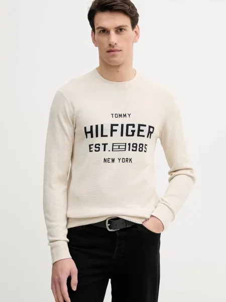 Tommy Hilfiger sweter beżowy