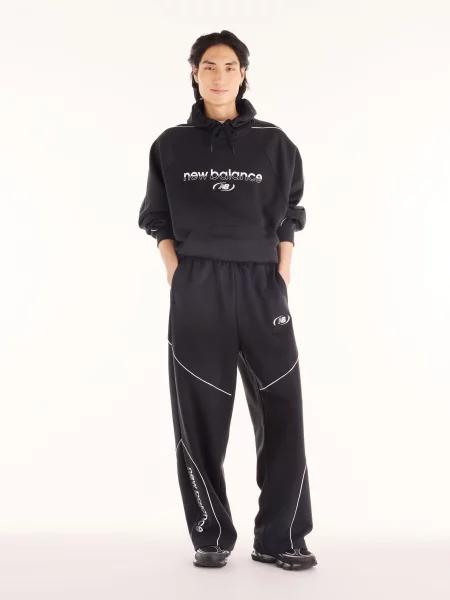Флисовые спортивные штаны New Balance черные