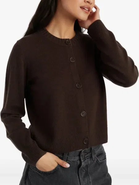 Cardigan Chinti & Parker cu decolteu rotund maro