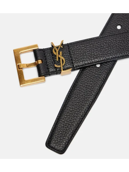 Curea Saint Laurent din piele negru