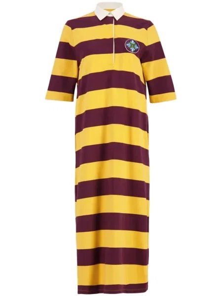 Sukienka midi Paula do kolan garniturowa żółta