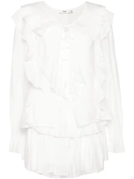 Spódnica B+ab z falbankami muślinowa biała