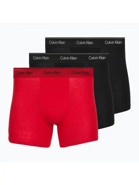Boxeri pentru bărbați Calvin Klein Boxer Brief black/goji berry/black negru