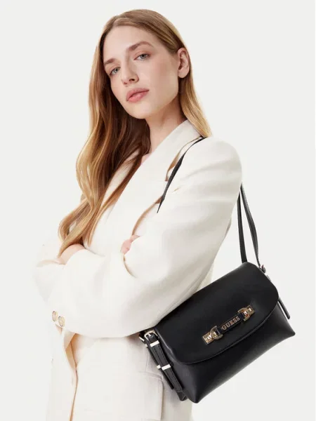 Guess Torebki Kobieta ONE SIZE Torebka na ramię Lefia Flap czarny