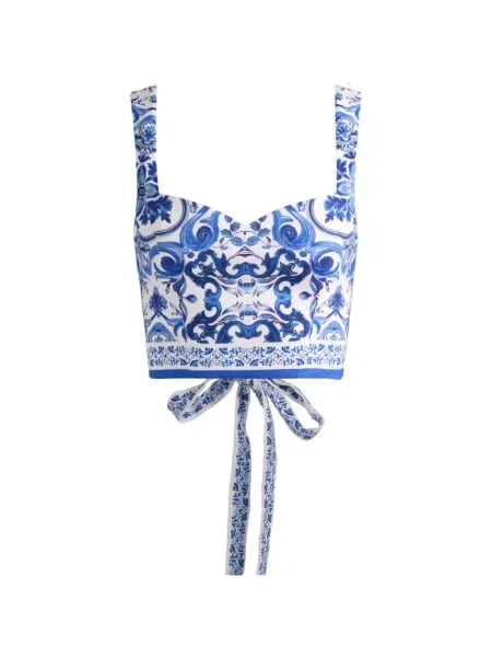 Decupat top Alice + Olivia alb