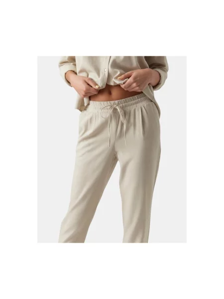 VERO MODA Élére vasalt nadrágok JESMILO gitt bézs