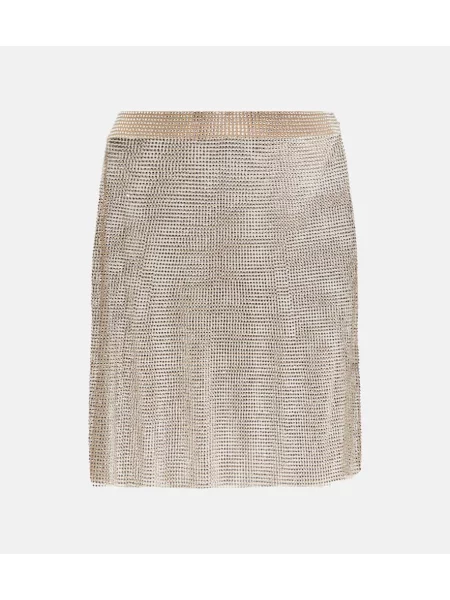 Fustă Giuseppe Di Morabito de cristal argintiu