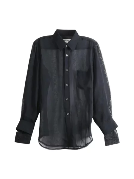 Koszula Comme Des Garcons koronkowa czarna