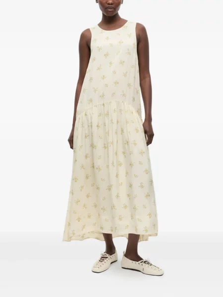 Rochie Ganni cu model floral cu imagine de costum