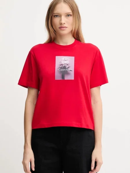 Calvin Klein Jeans tričko červené