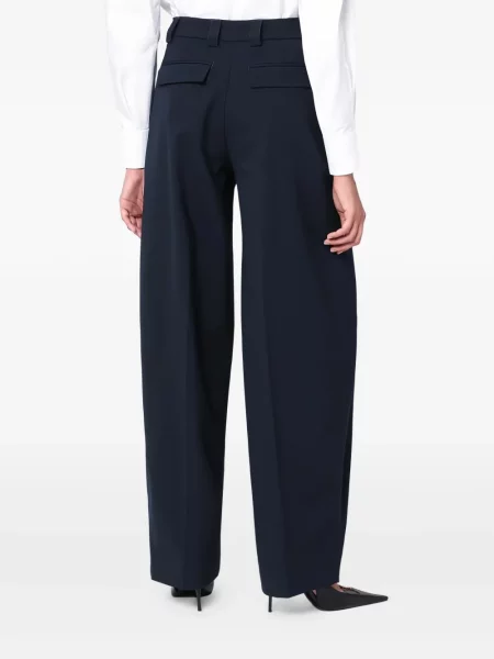 Pantaloni Thelatest plisate albastru