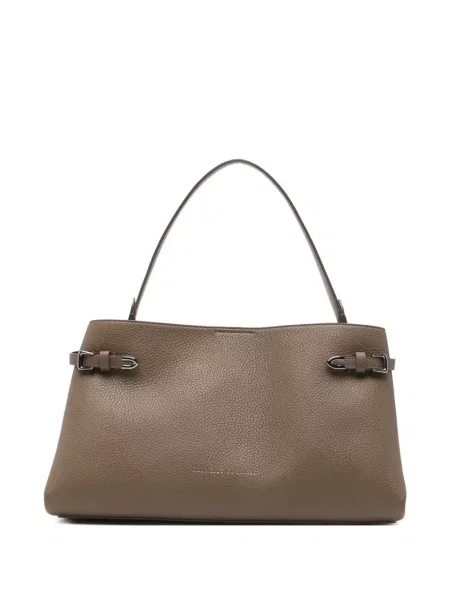Geantă shopper Brunello Cucinelli din piele maro