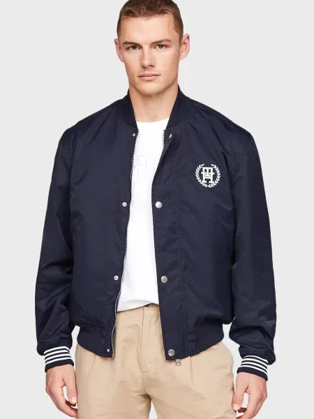Двосторонній бомбер Tommy Hilfiger синій